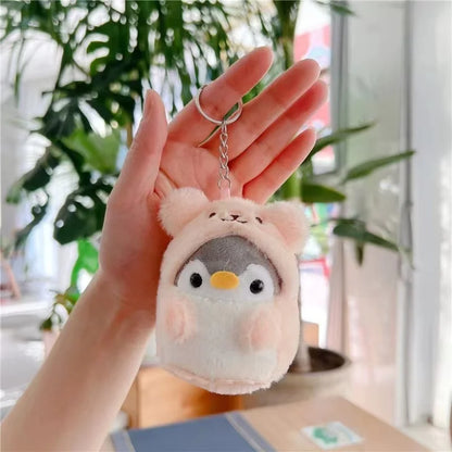 Kawaii Penguin Plush Keychain Toy – Soft PP Cotton Charm