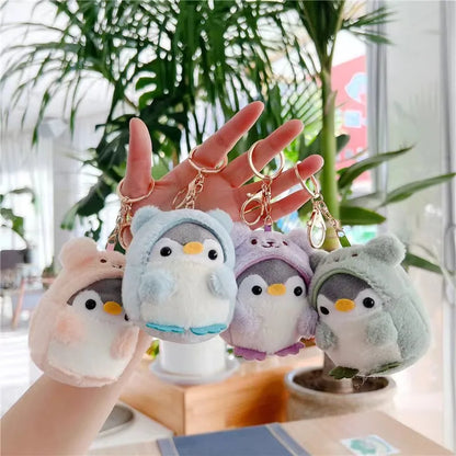Kawaii Penguin Plush Keychain Toy – Soft PP Cotton Charm